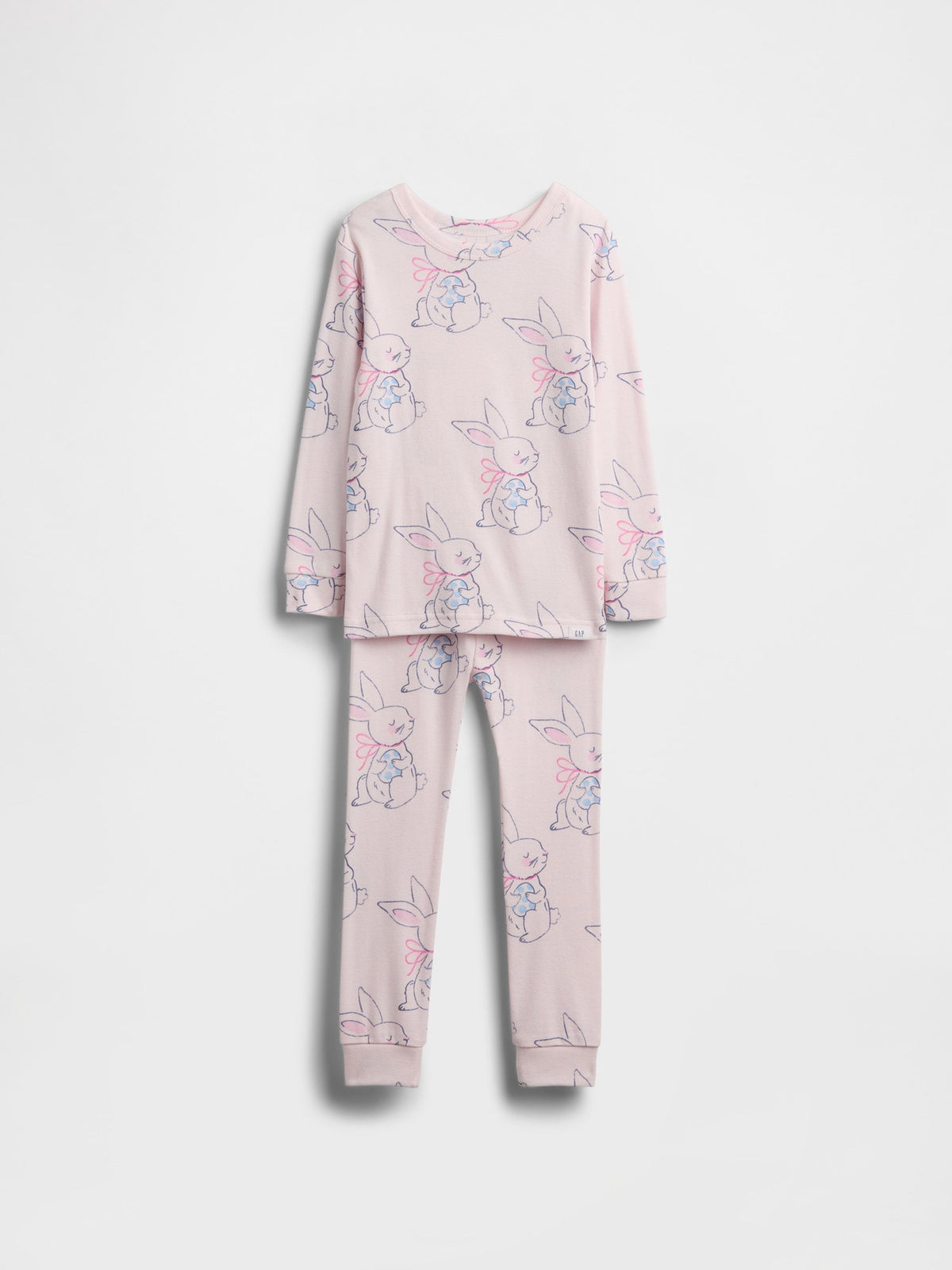 Pembe Bebek Ve Yürümeye Başlayan Çocuklar Için Organik Brushed Pamuk Pijama Takımı