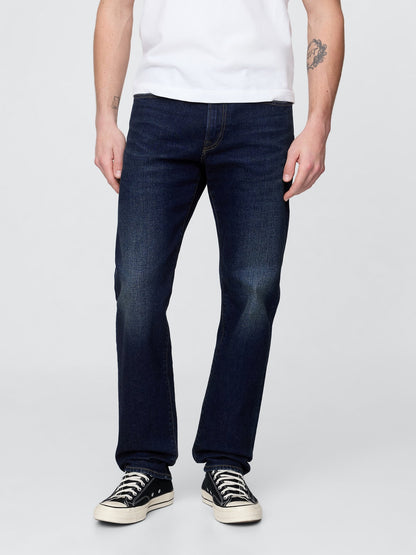 Koyu Mavi Gapflex Straight Jean Pantolon