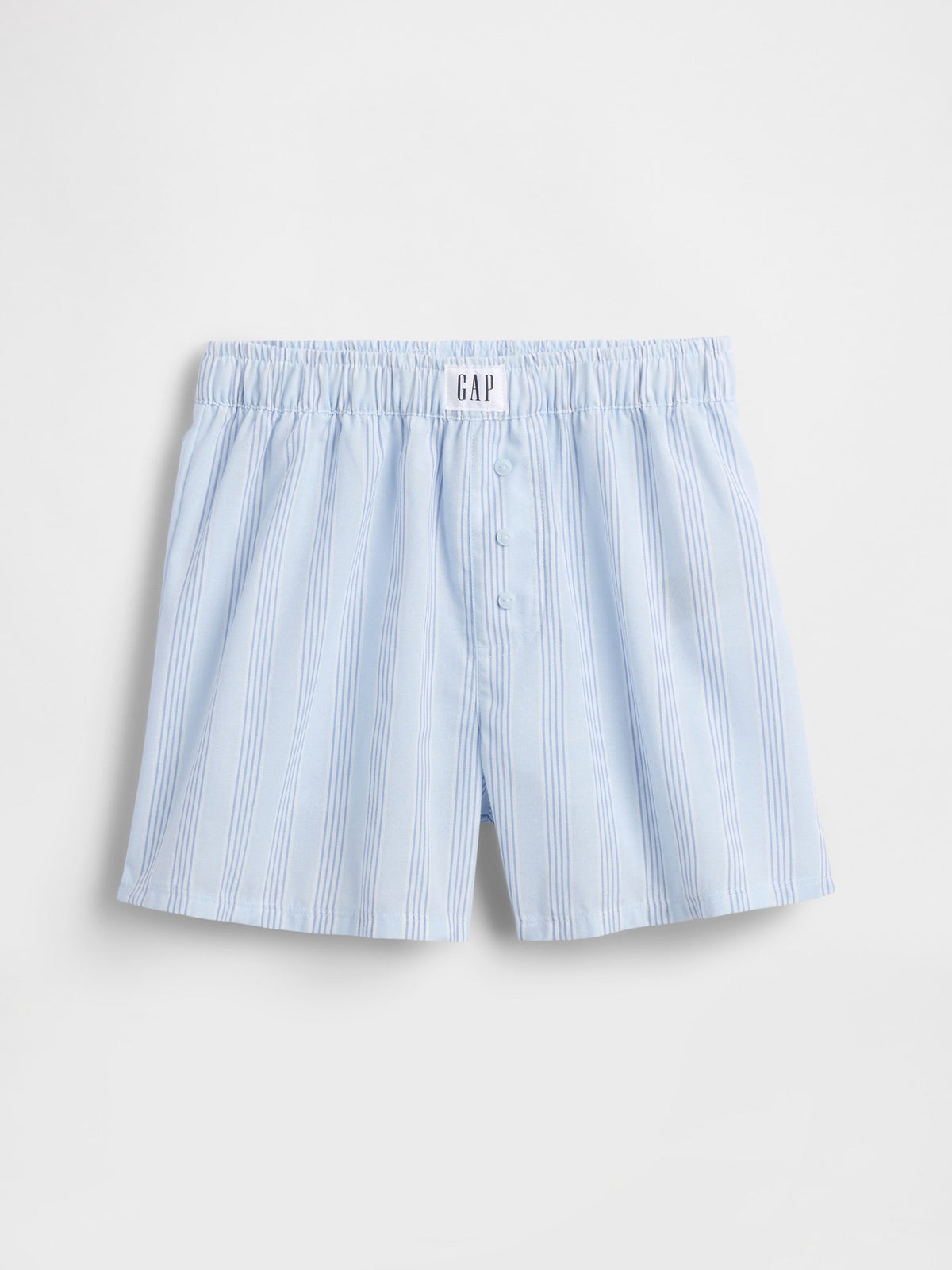 Açık Mavi Recycled Poplin Pijama Boxer Şort
