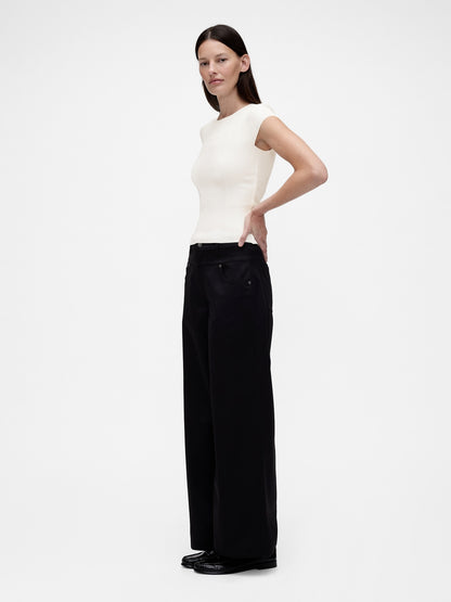 Lacivert Gapstudio Rib T-shirt