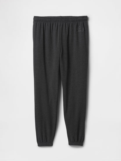 Koyu Gri Gap Logo Fransız Havlu Kumaş Jogger Eşofman Altı