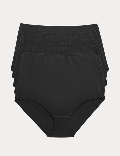 5'li Saf Pamuklu Full Brief Külot Seti