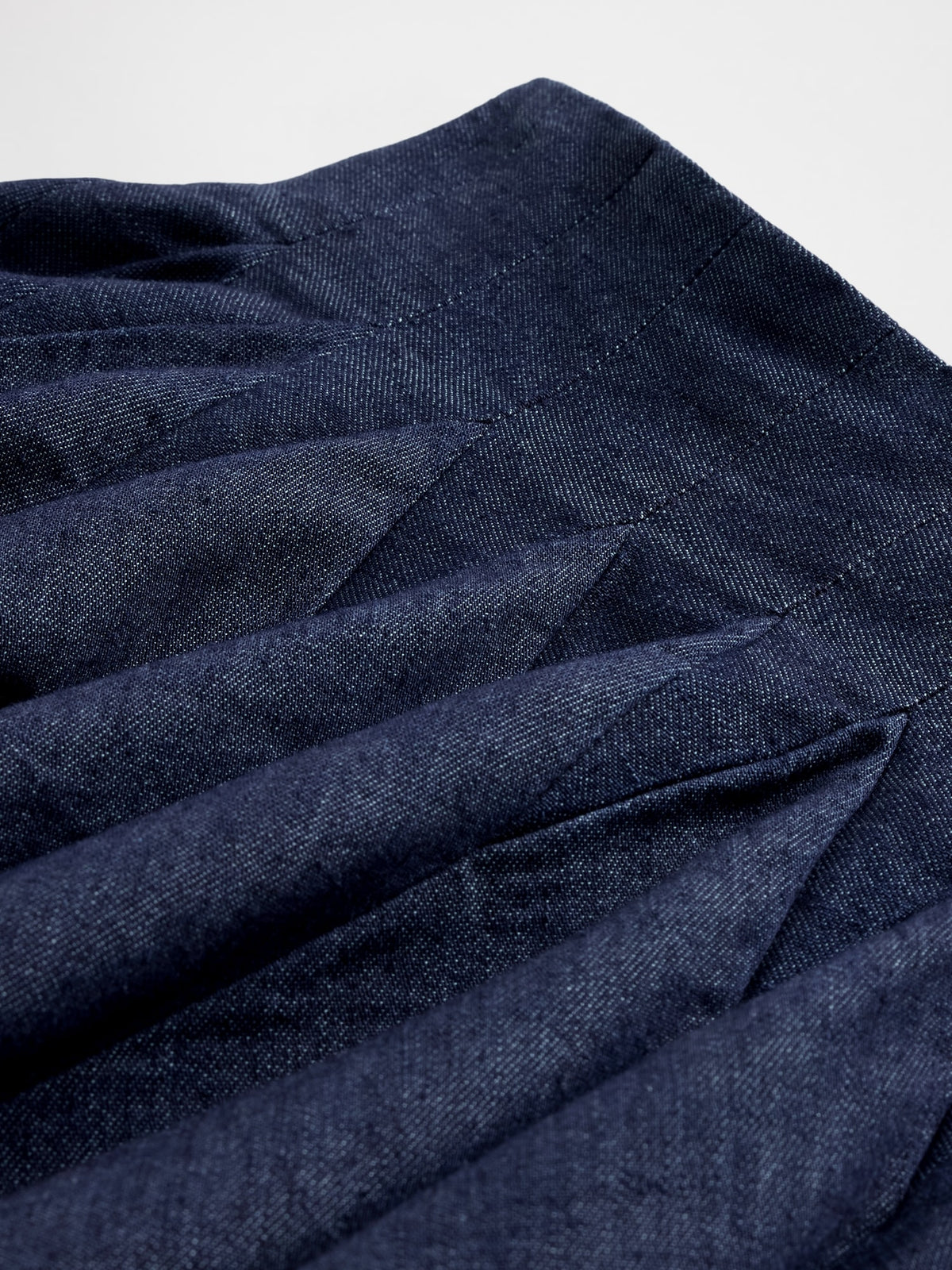 Lacivert Gapstudio Pileli Denim Mini Etek