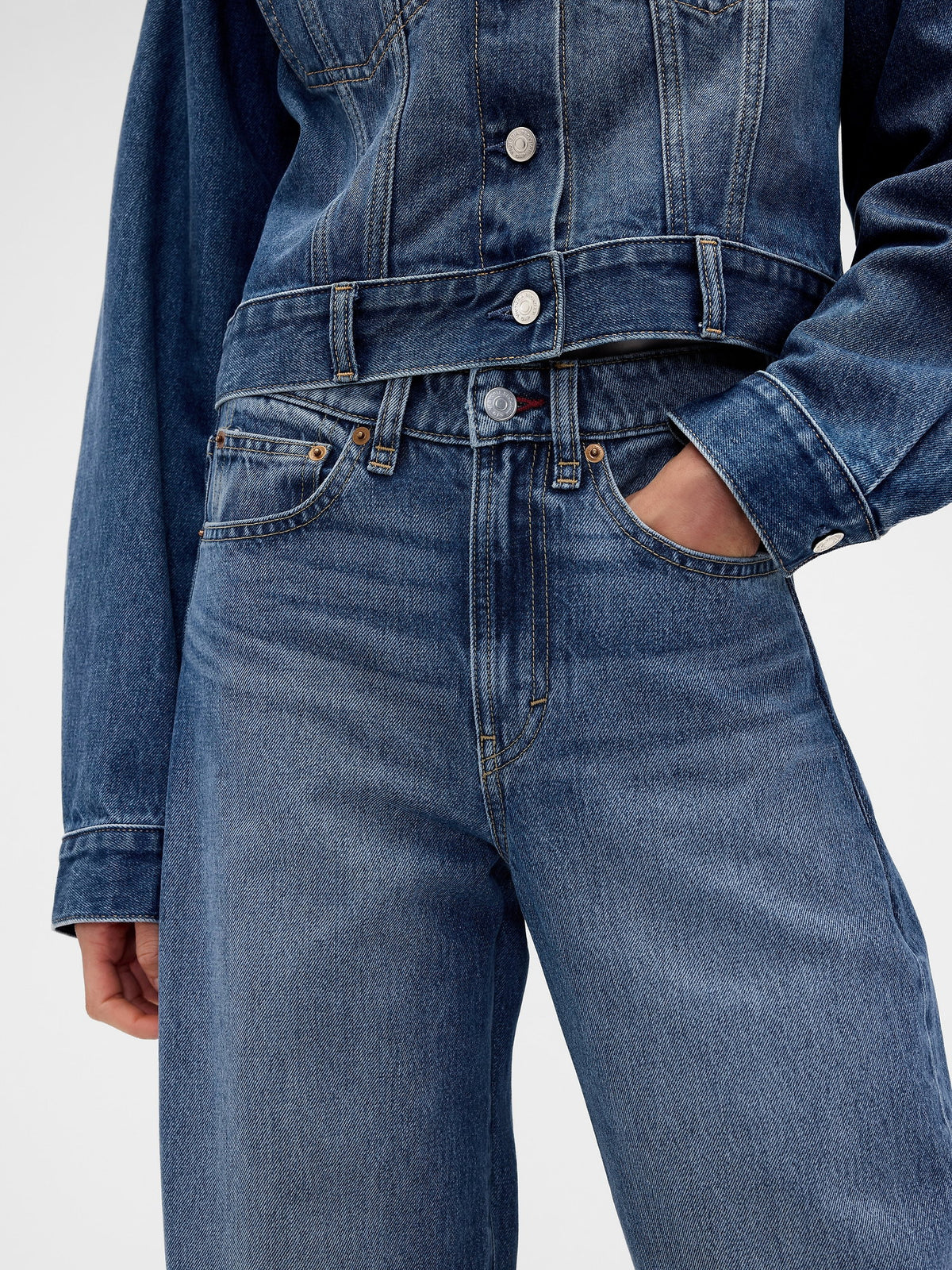 Mavi Gap × Victoria Beckham High Rise Arc Jean Pantolon