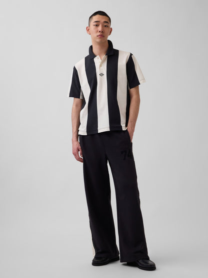 Siyah Ouigap Relaxed Pique Polo T-shirt