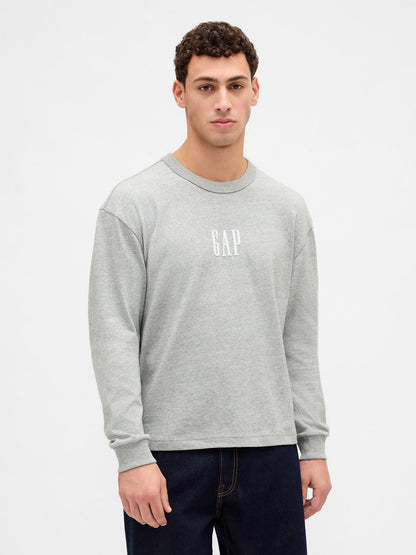 Açık Gri Gap Logo T-shirt