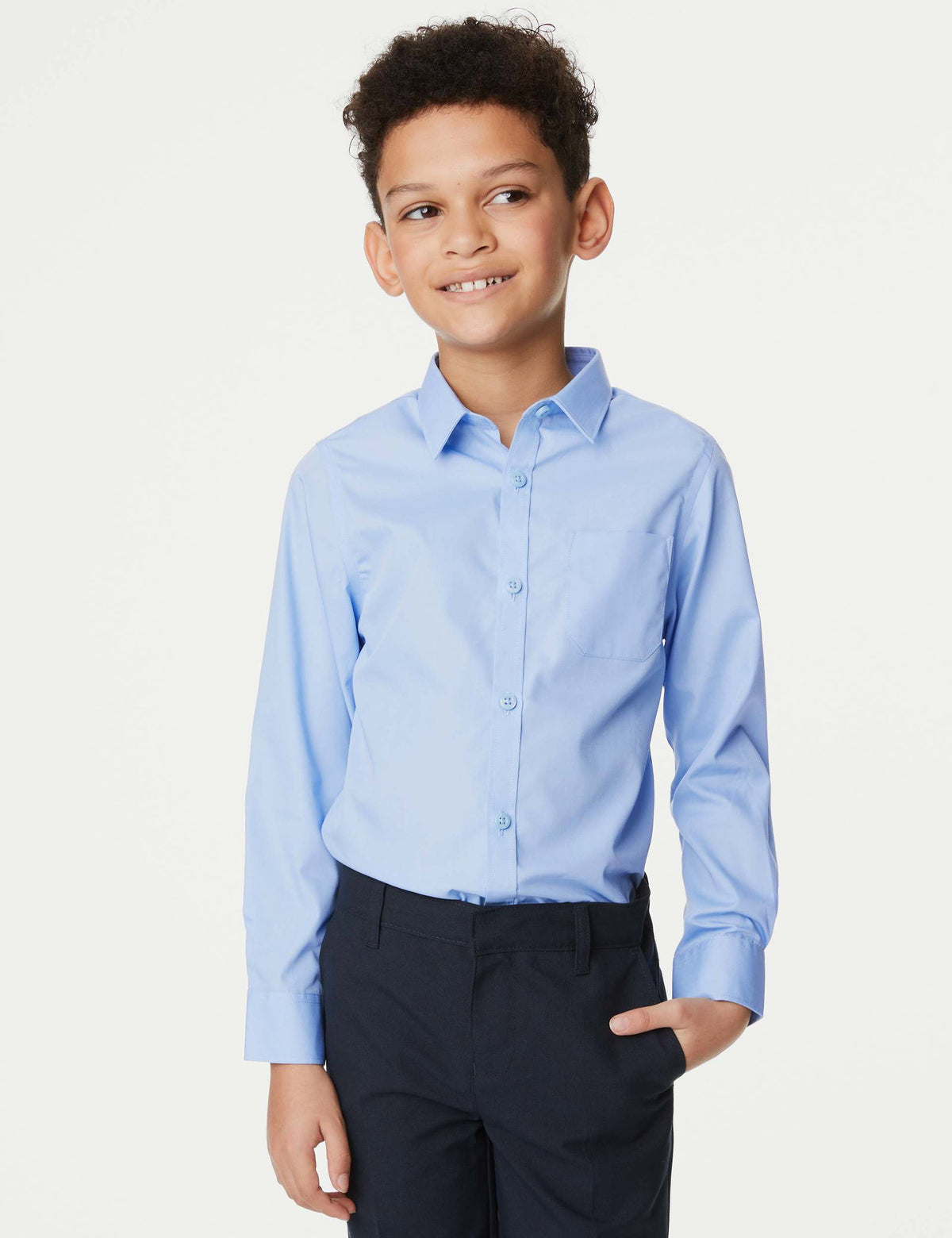 2'li Slim Fit Uzun Kollu Gömlek (2-18 Yaş)