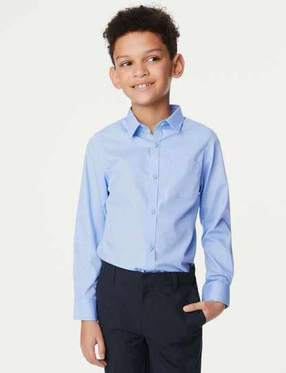 2'li Slim Fit Uzun Kollu Gömlek (2-18 Yaş)
