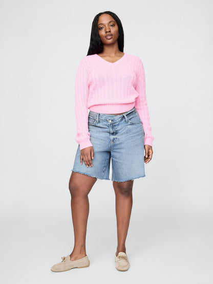 Mavi 8 Mid Rise '90s Loose Denim Bermuda Şort