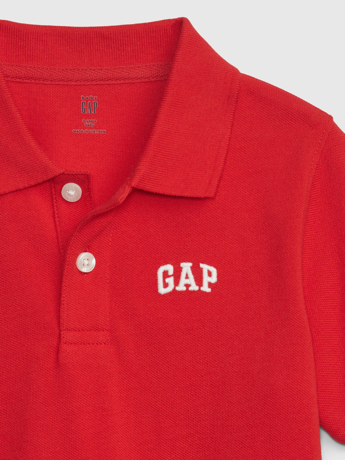 Kırmızı Gap Logo Polo Yaka T-shirt