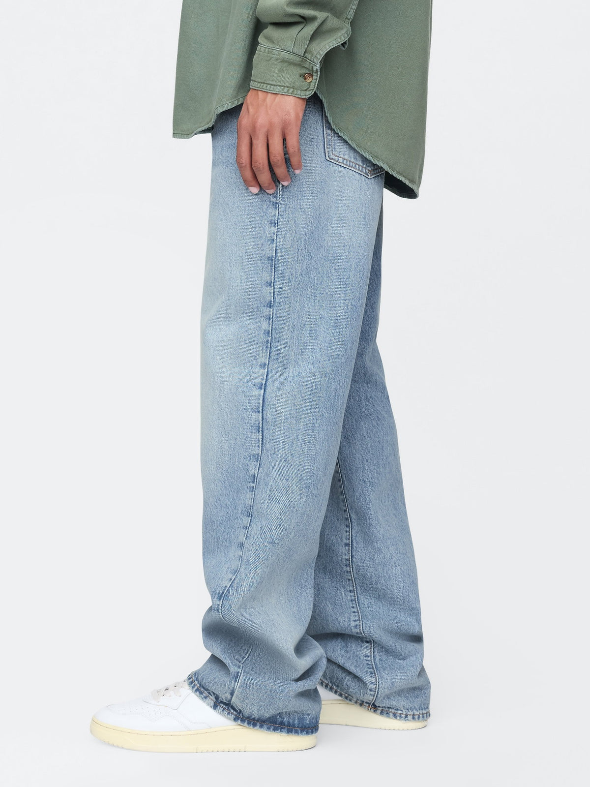 Açık Mavi '90s Loose Jean Pantolon