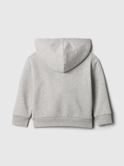 Gri Gap Relaxed Logo Fermuarlı Sweatshirt