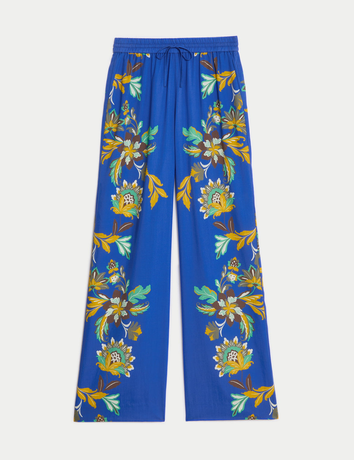 Jaeger Saf Lyocell™ Çiçek Desenli Wide Leg Pantolon