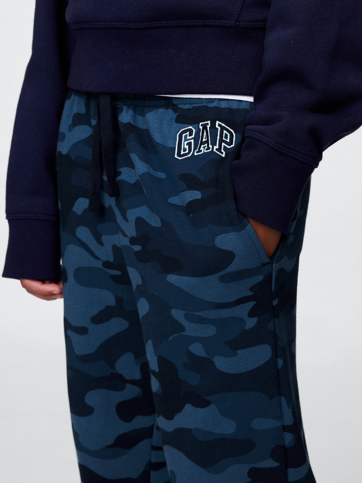 Lacivert Relaxed Gap Logo Eşofman Altı
