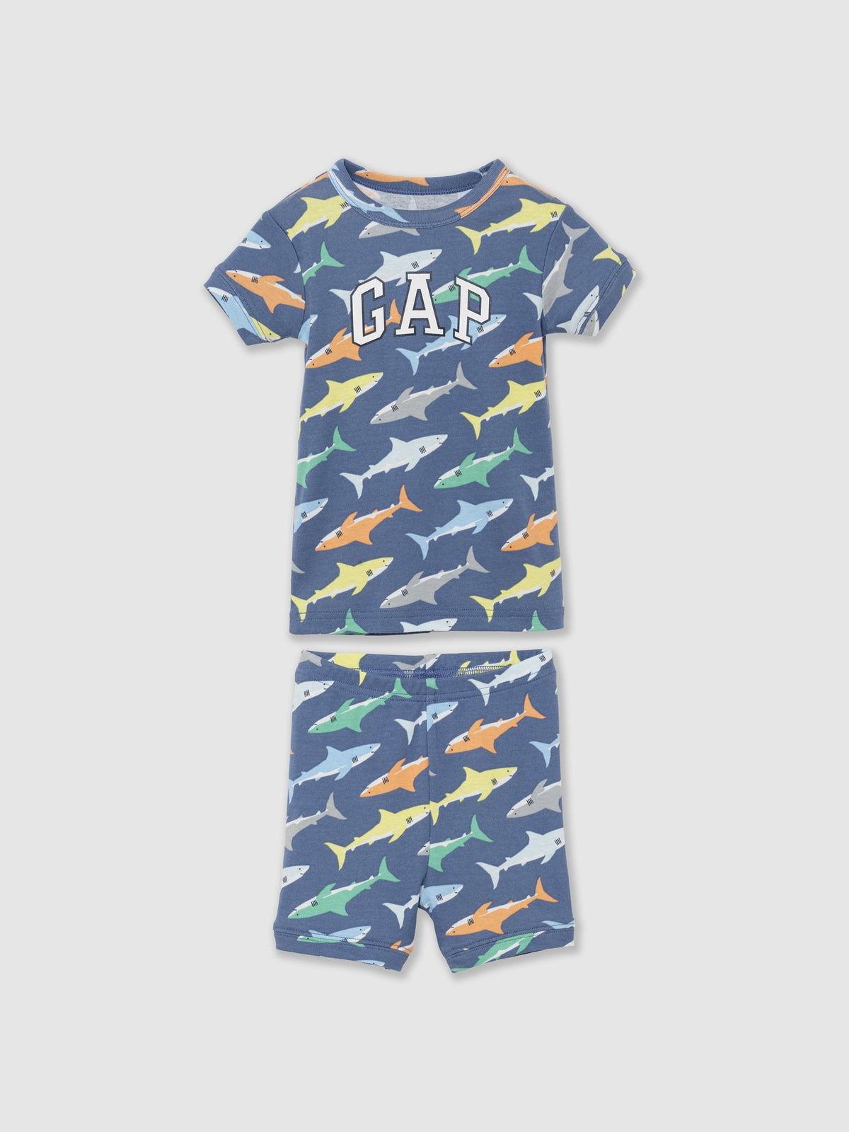 Mavi Köpekbalığı Desenli Pijama Seti