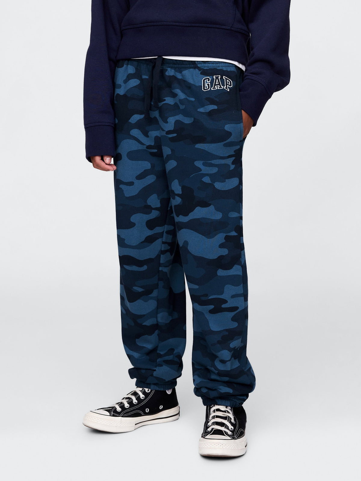 Lacivert Relaxed Gap Logo Eşofman Altı
