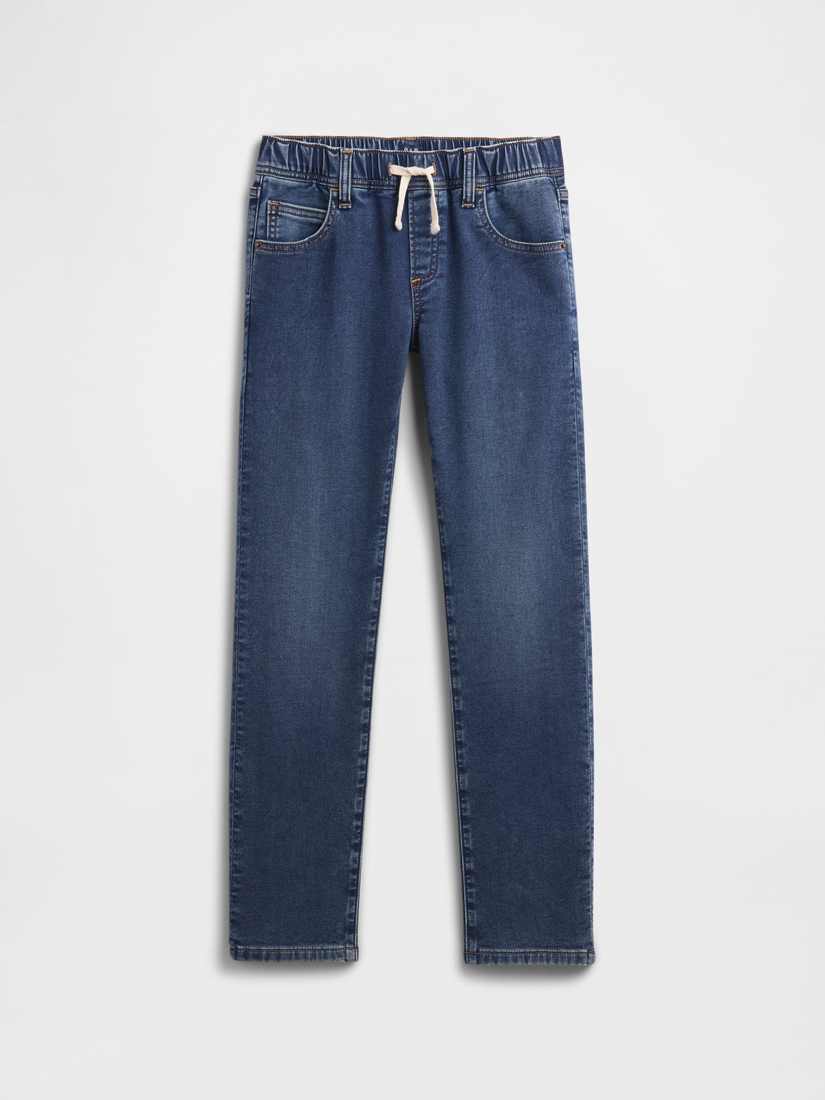 Koyu Mavi Kids Pull-on Slim Eşofman Altı Jean Pantolon
