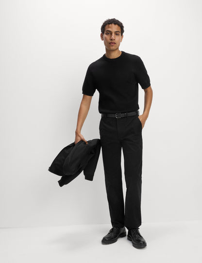Regular Fit Lastikli Bel Chino