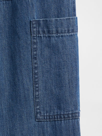 Mavi Pull-on Relaxed Denim Kargo Pantolon