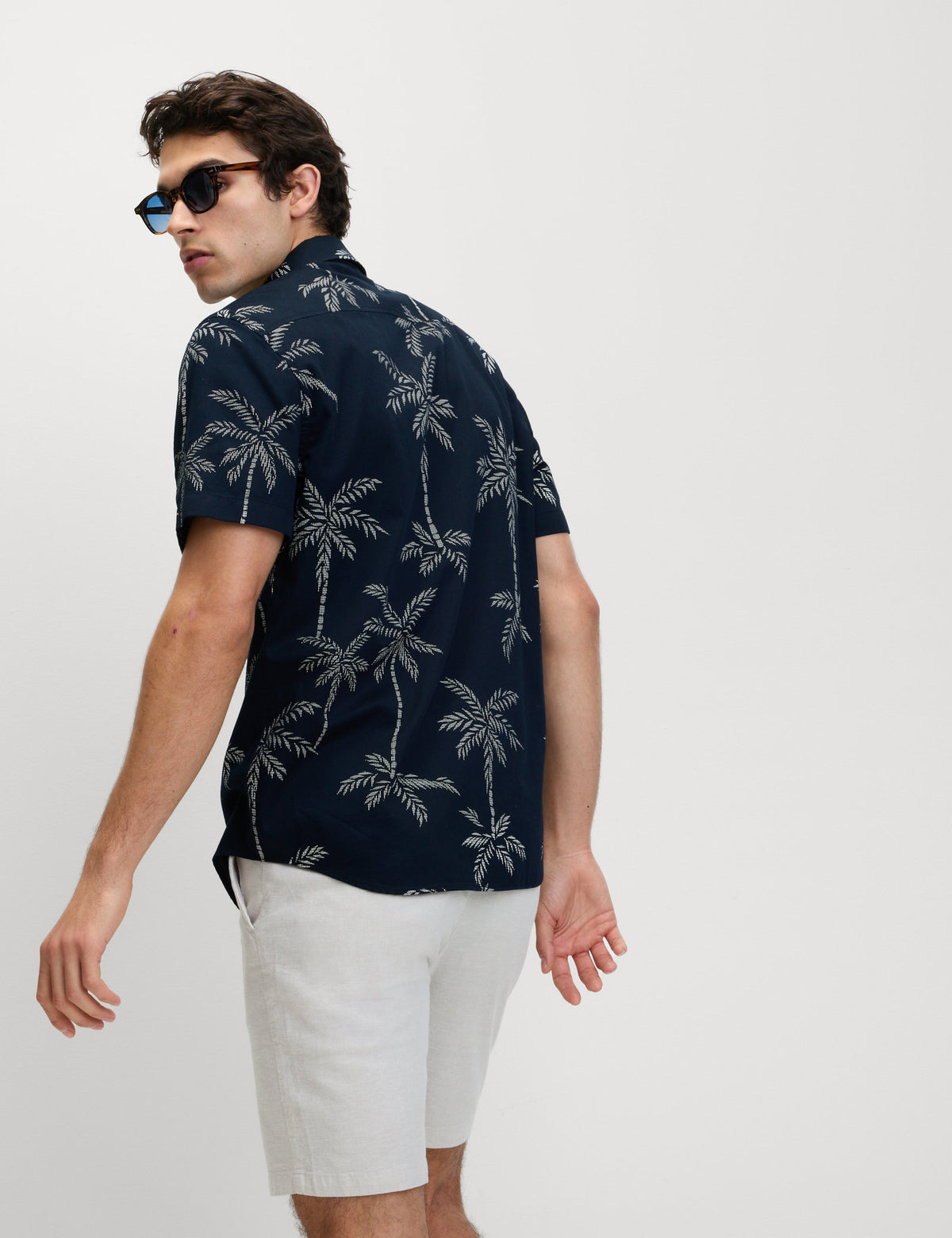 Saf Pamuklu Hawaii Gömleği