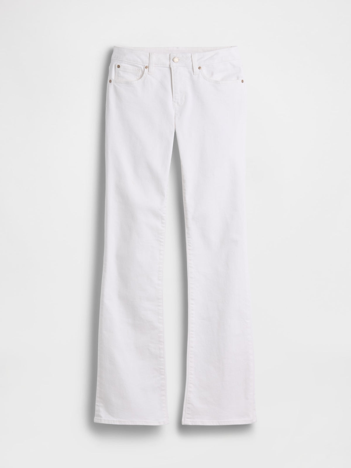 Beyaz Low Rise Long & Lean Jean Pantolon