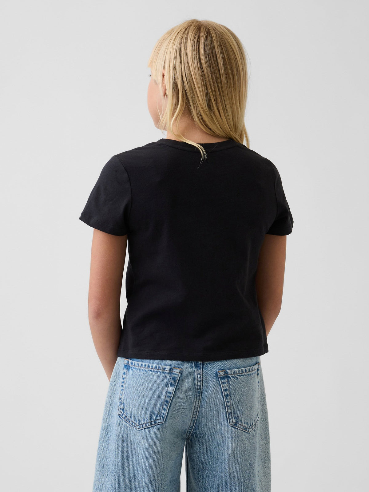 Siyah Grafik Baskılı T-shirt