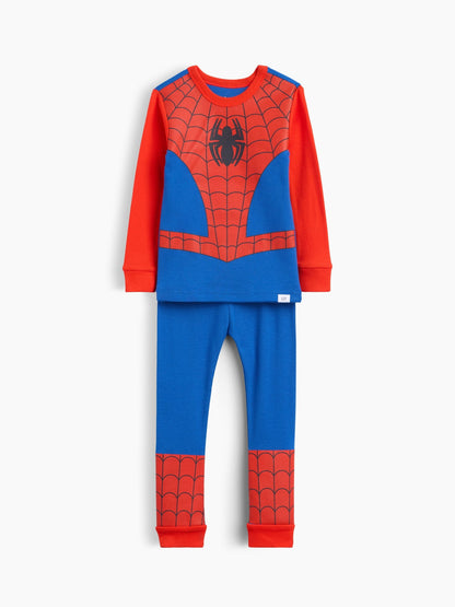 Kırmızı Spider-man Organik Brushed Pamuk Pijama Takımı