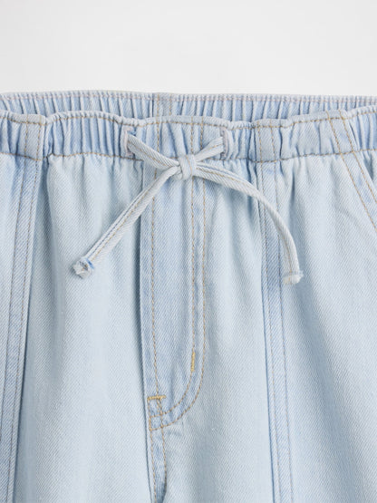 Açık Mavi Kids Low Rise Baggy Jean Pantolon