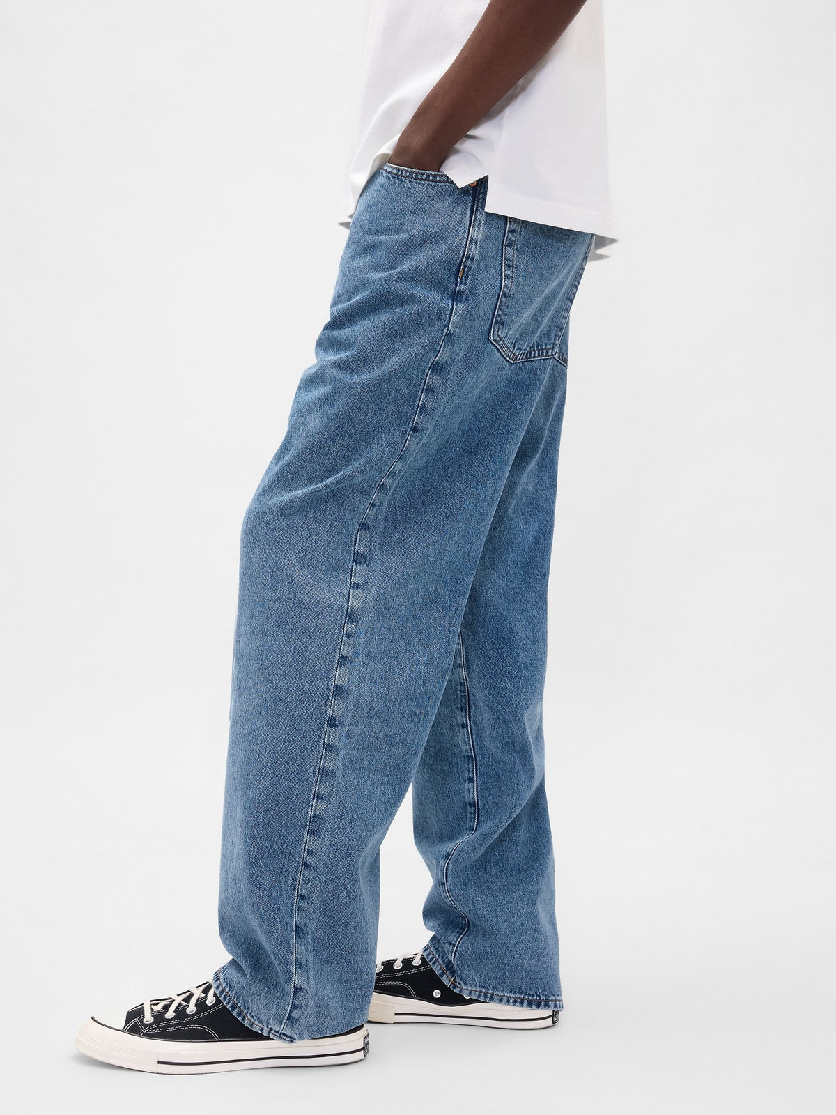 Mavi Baggy Jean Pantolon