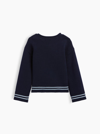 Lacivert Boxy Rollneck Kazak