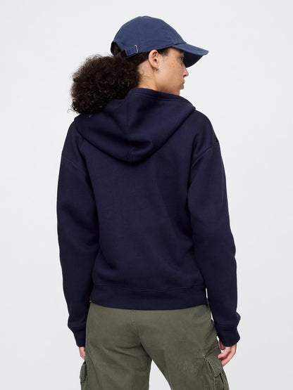 Bordo Gap Logo Fleece Fermuarlı Sweatshirt