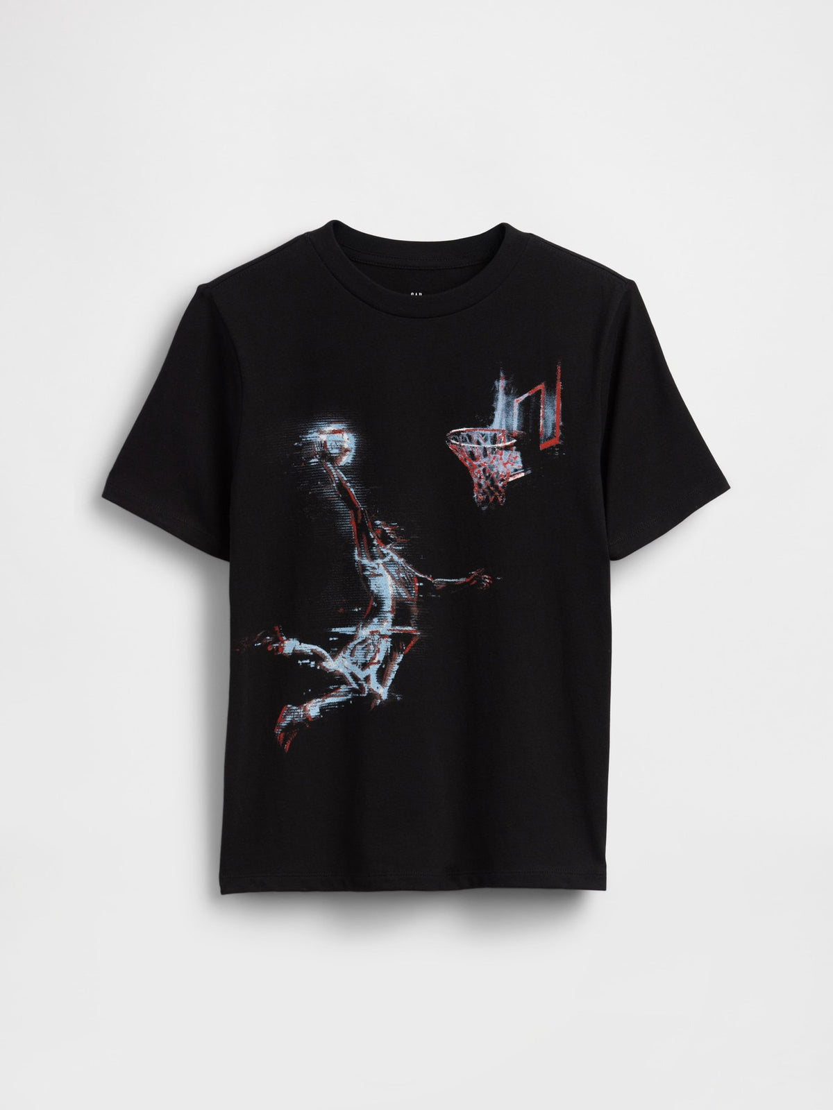 Siyah Grafik Baskılı T-shirt