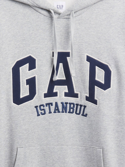 Gri Relaxed Gap Istanbul Logo Sweatshirt