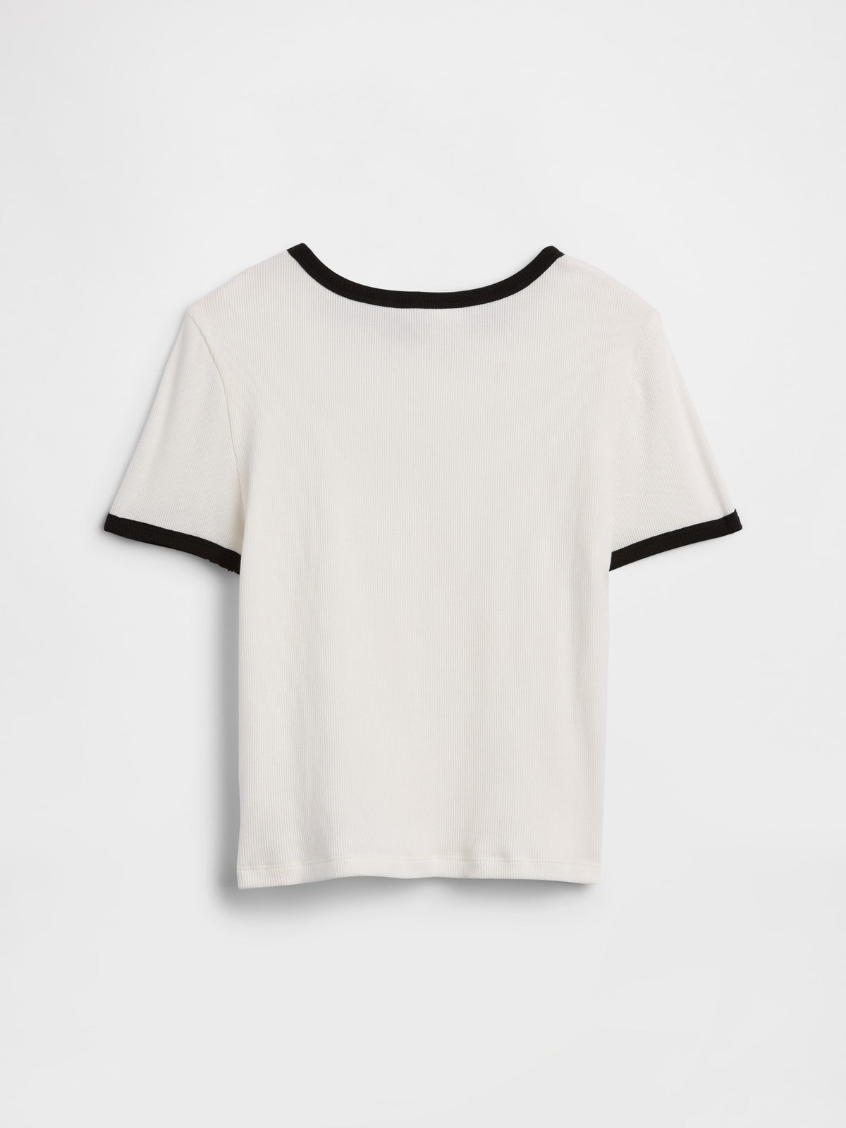 Beyaz Brannan Bear Fitilli Ringer T-shirt