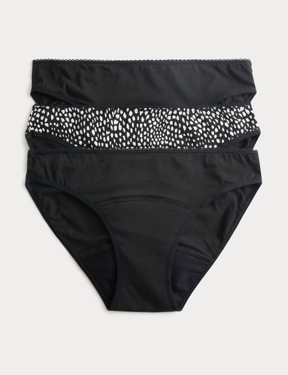 3'lü Yüksek Emicili Bikini Külot