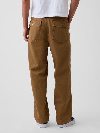 Hardal Herringbone '90s Loose Pantolon
