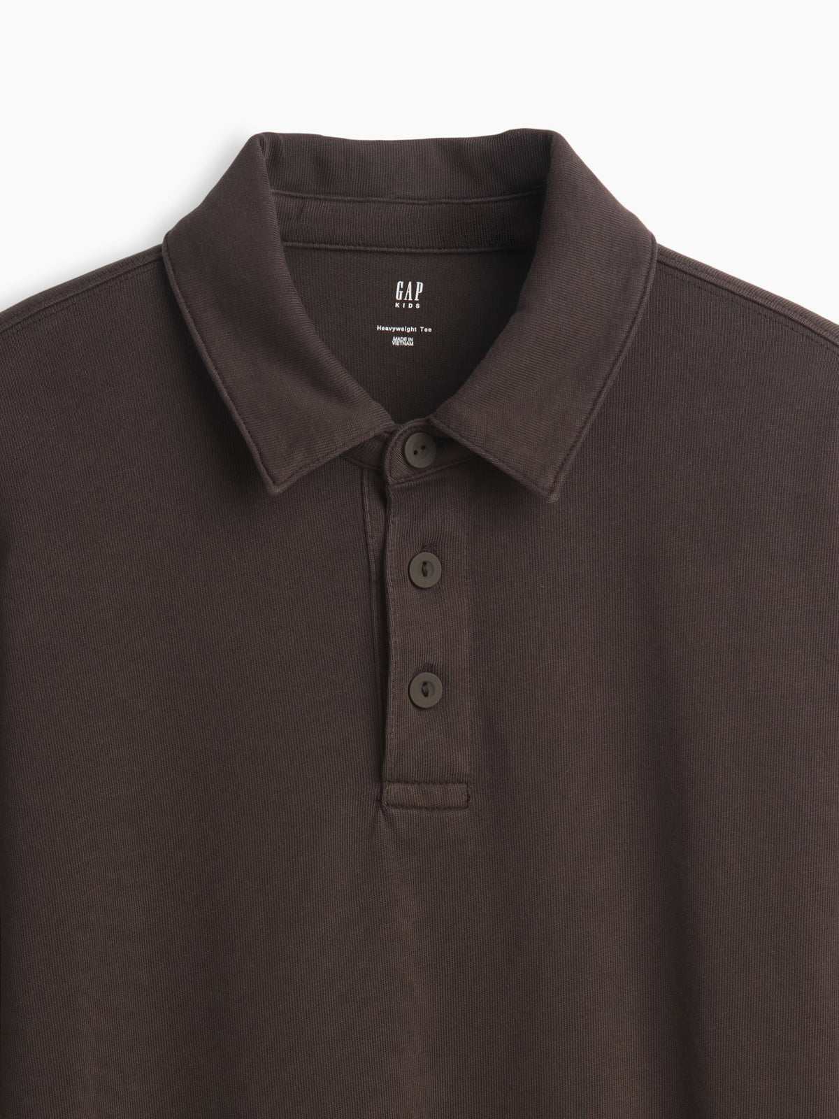 Kahverengi Heavyweight Relaxed Polo T-shirt
