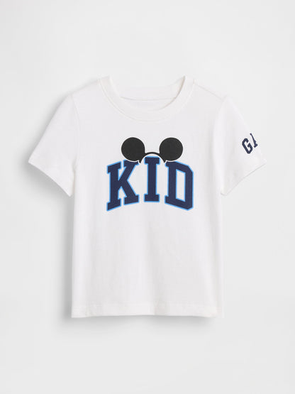 Beyaz Disney Kid Grafik T-shirt