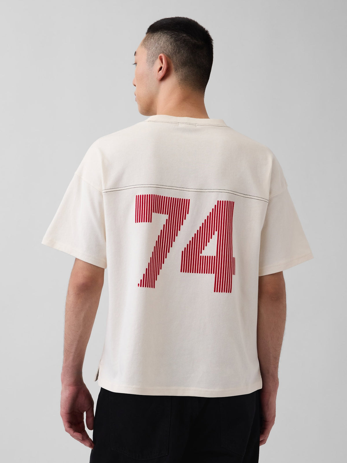Krem Ouigap Heavyweight Crop Logo T-shirt