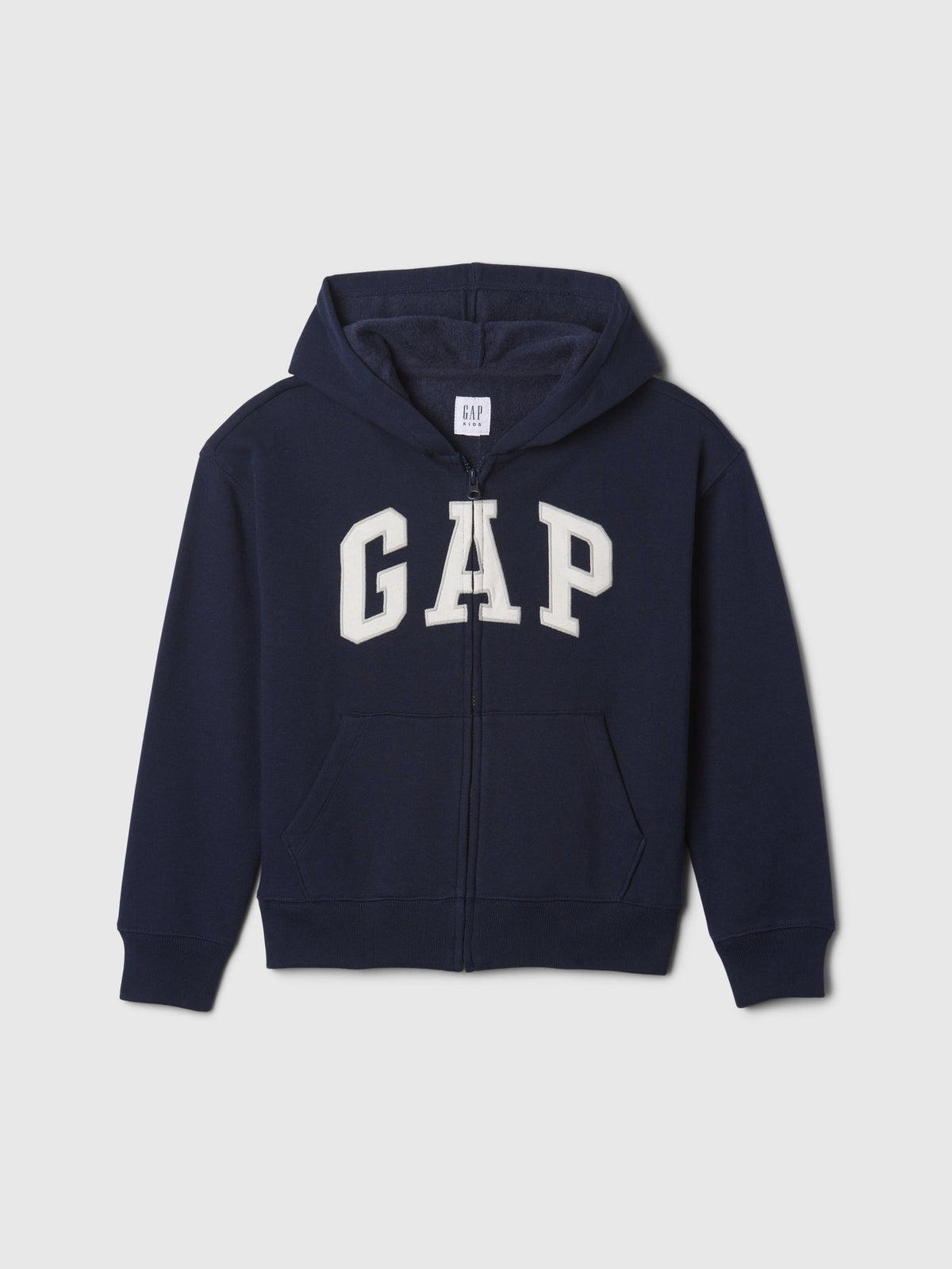 Lacivert Kids Relaxed Gap Logo Fermuarlı Sweatshirt