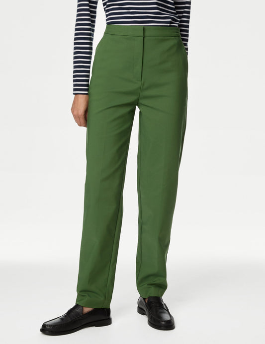 Slim Fit Yüksek Bel Pantolon