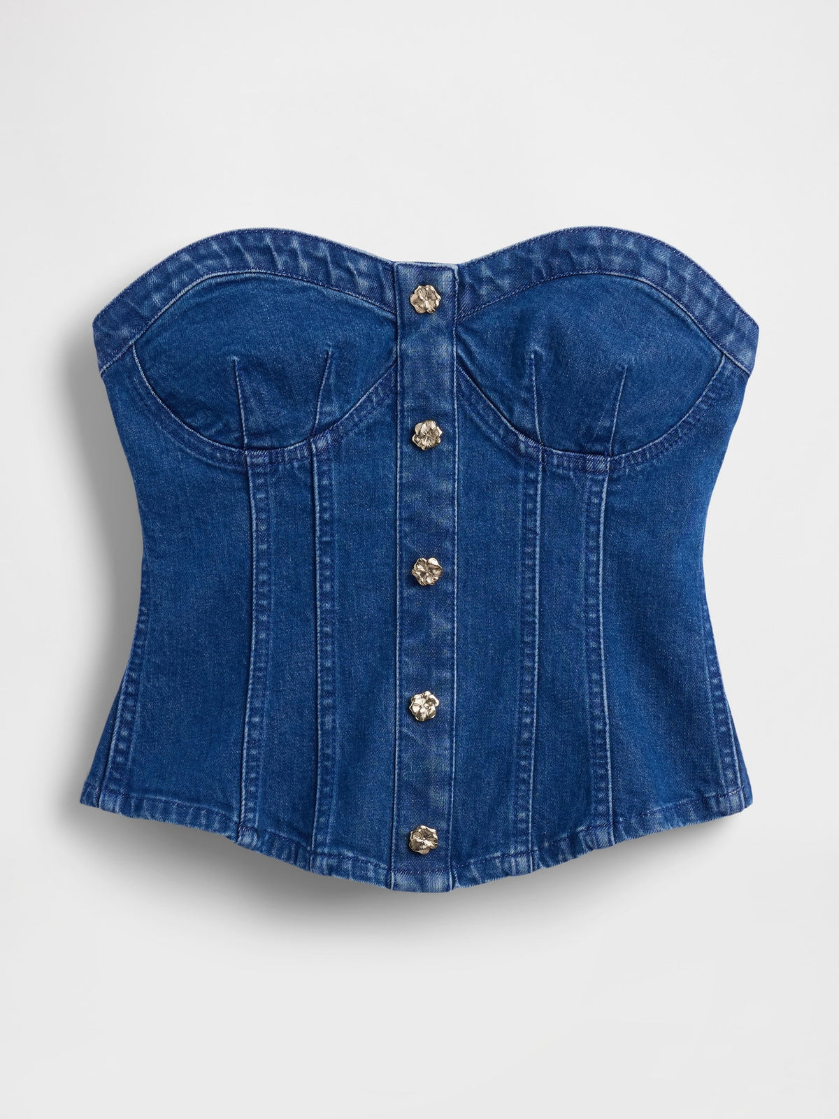 Mavi Gap × Hfr Denim Korse Bluz By Atelier Ndigo