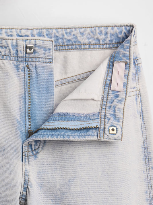 Açık Mavi Kids High Rise Easy Horseshoe Jean Pantolon