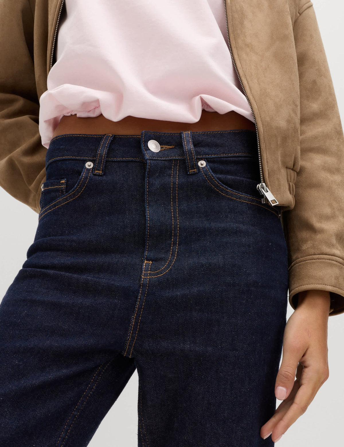 Pamuklu Cropped Pantolon