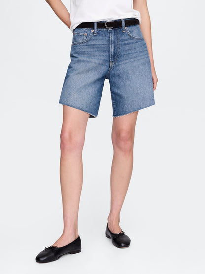 Mavi 8 Mid Rise '90s Loose Denim Bermuda Şort