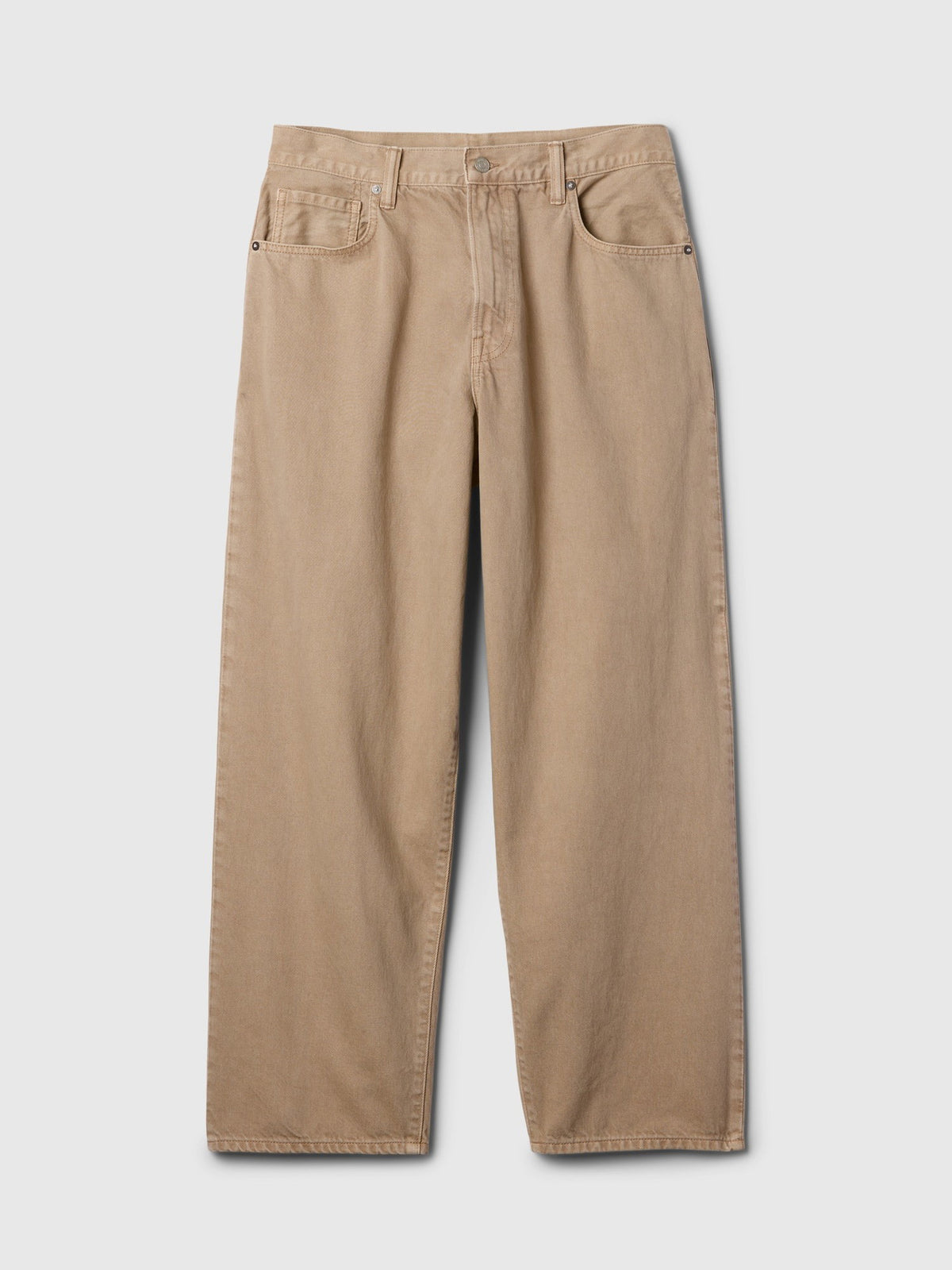 Bej Extra Baggy Jean Pantolon