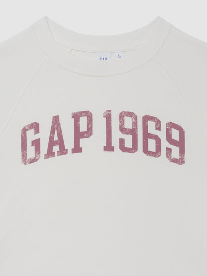 Beyaz Relaxed Fransız Havlu Kumaş Grafik Baskılı T-shirt