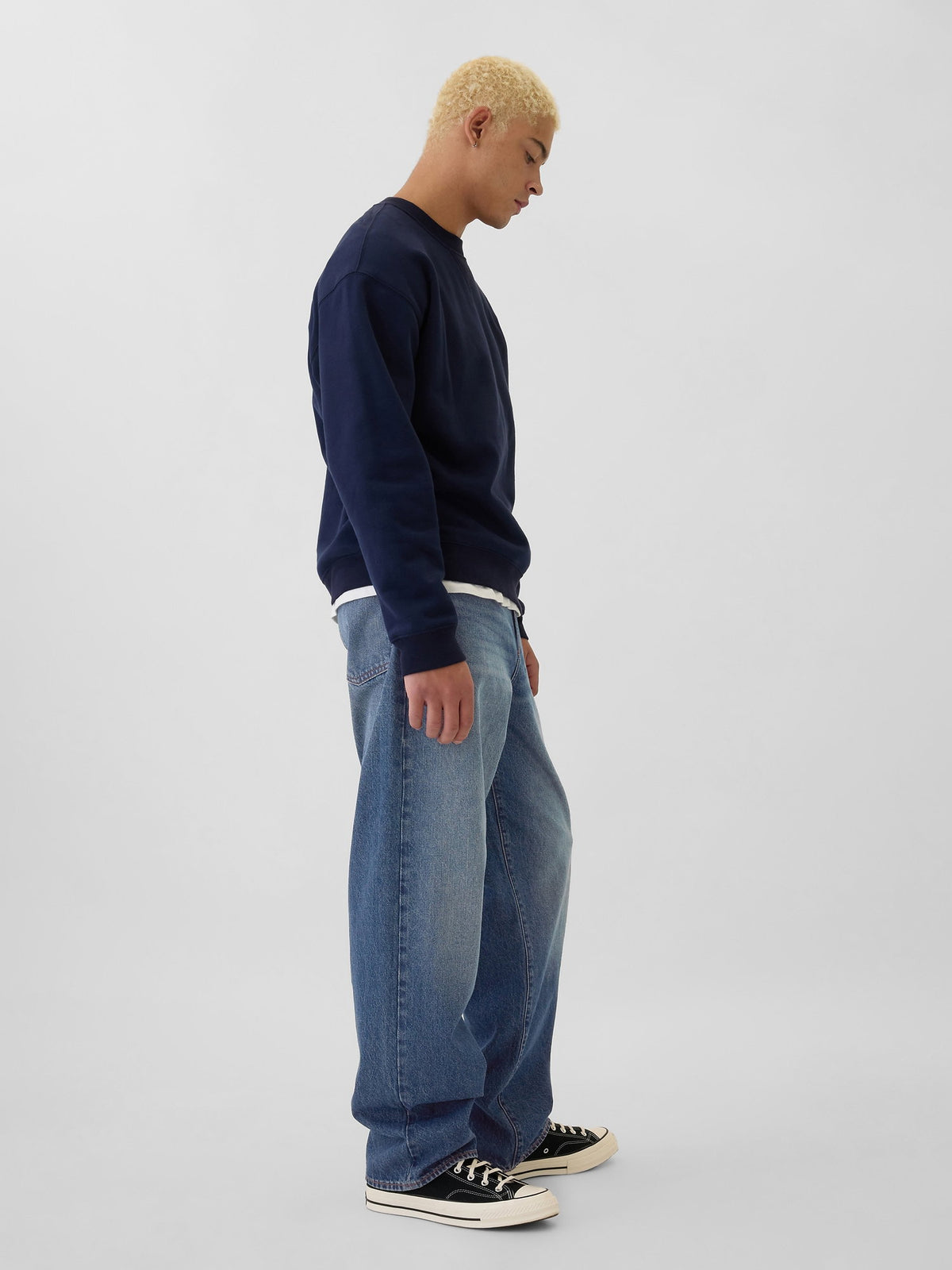 Mavi Baggy Jean Pantolon