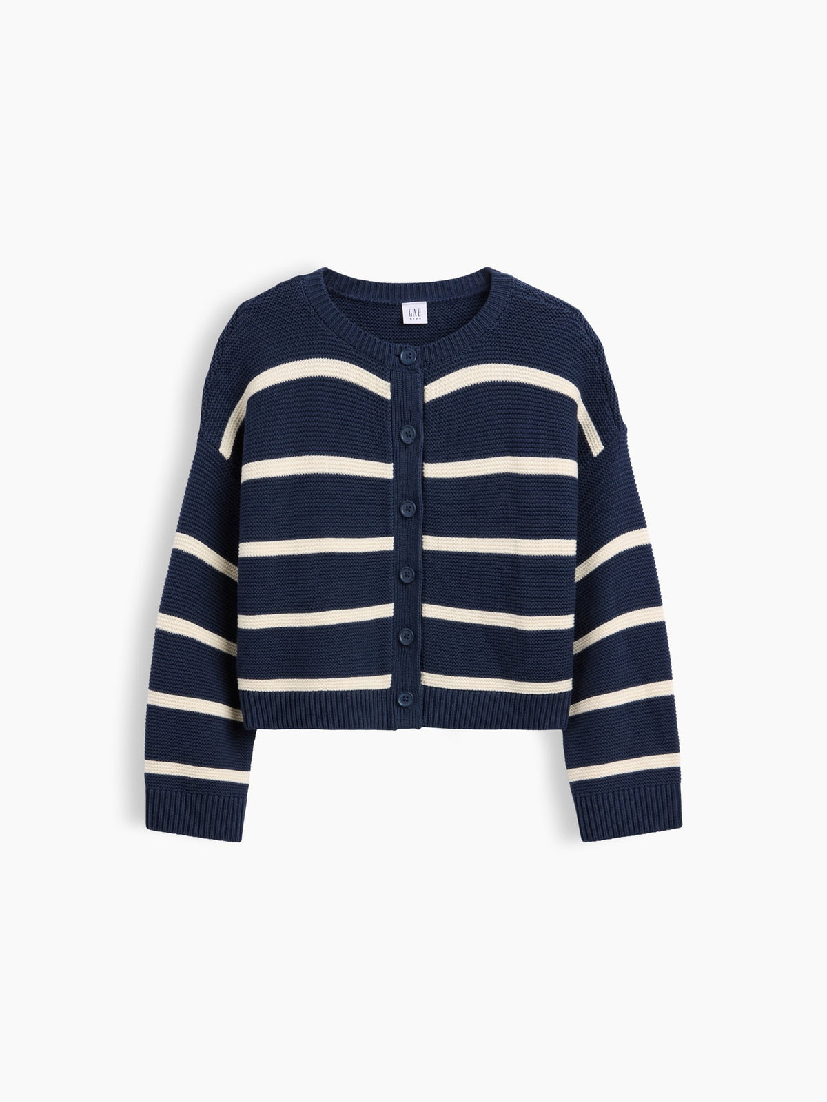 Lacivert %100 Pamuk Oversized Boxy Triko Hırka