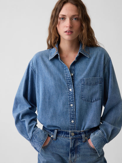 Mavi Denim Big Gömlek